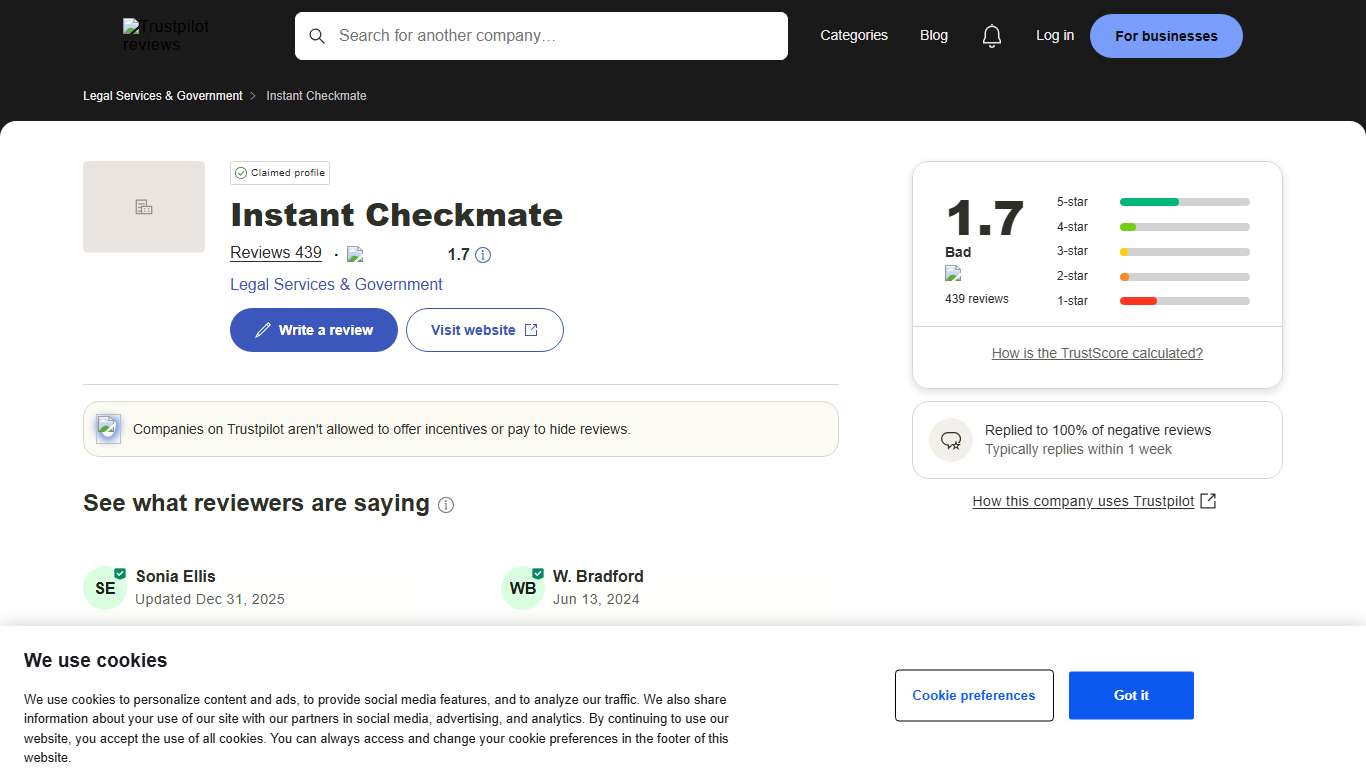 Instant Checkmate Reviews | Read Customer Service Reviews of instantcheckmate.com | 3 of 22
